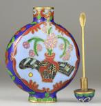 Zeldzame tabatière snuiffles in brons cloisonné en, Antiek en Kunst