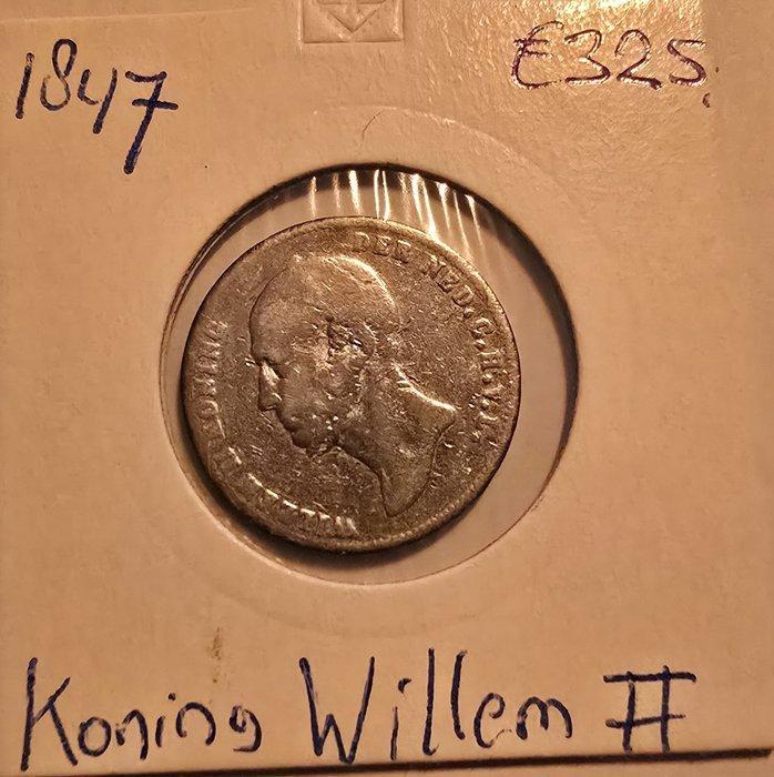 Nederland. Wilhelm II. 1/2 Gulden 1847 (Zonder minimumprijs), Postzegels en Munten, Munten | Nederland