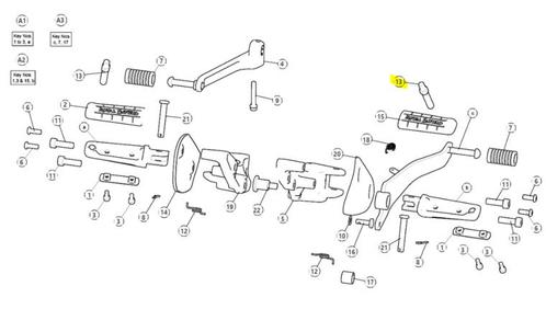 Royal Enfield FOOTREST, BANK ANGLE PEG - 148265B Intercep..., Motoren, Onderdelen | Ducati, Nieuw, Verzenden