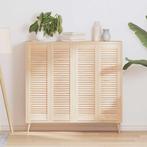 vidaXL Kastdeuren met lamellen 4 st 99x29,5 cm massief, Verzenden, Nieuw