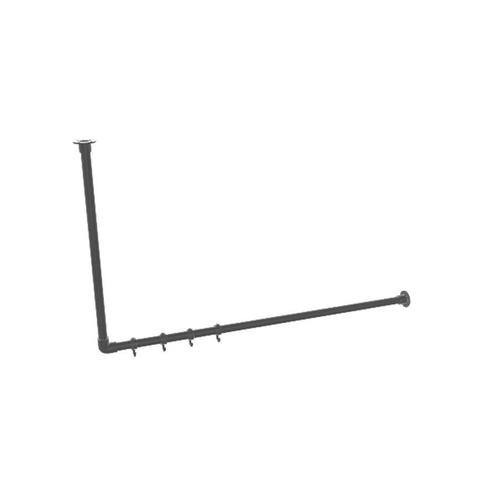 Industrieel Kledingrek Amiens | Aluminium Zwart 26.9 mm | Wa, Kleding | Dames, Kledingrekken, Ophalen of Verzenden