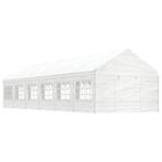 vidaXL Prieel met dak 13,38x4,08x3,22 m polyetheen wit, Verzenden, Nieuw