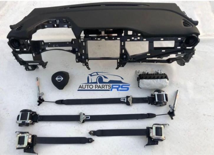 Dashboard + Airbags + Veiligheidsgordels Nissan K14, Auto-onderdelen, Dashboard en Schakelaars, Gereviseerd, Nissan, Verzenden