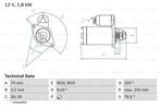 Startmotor / Starter TOYOTA COROLLA (2.0 D-4D), Auto-onderdelen, Motor en Toebehoren, Nieuw, Ophalen of Verzenden