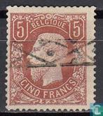 België - Koning Leopold II - 1878, Postzegels en Munten, Postzegels | Europa | België, Verzenden, Gestempeld