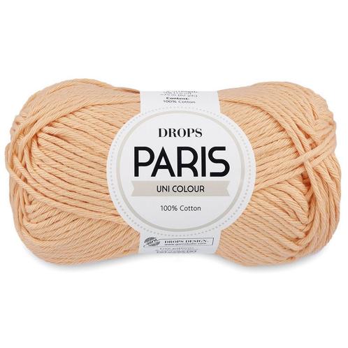 DROPS Paris Uni Colour - 74 abrikozencreme - Katoen Garen, Hobby en Vrije tijd, Breien en Haken, Ophalen of Verzenden