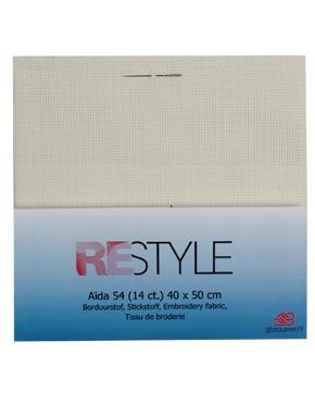 Borduurstof Aïda Ecru 54 (14 ct) 40x50 cm, Hobby en Vrije tijd, Stoffen en Lappen, Overige kleuren, Nieuw