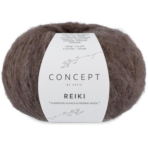 Katia Concept Reiki - 105 bleekbruin - Alpaca Garen, Hobby en Vrije tijd, Breien en Haken, Ophalen of Verzenden