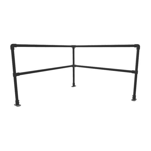 Steigerbuis Safety Railing Modulair | Zwart 48.3 mm | Hoek |, Doe-het-zelf en Verbouw, Ladders en Trappen, Ophalen of Verzenden