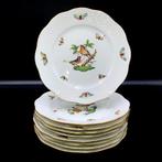 Herend - Exquisite Set of 9 Large Plates (21 cm) -, Antiek en Kunst