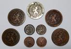 Nederland. 1/2 et 2 1/2 Cents 1877-1906 (9 monnaies)