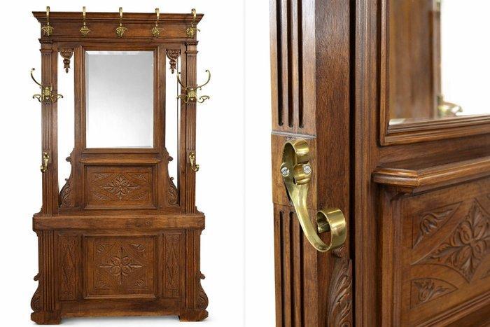 Kapstok - Eik - Grote garderobe bij de ingang., Antiek en Kunst, Antiek | Overige Antiek