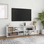 vidaXL Tv-meubel 149x30x52 cm bewerkt hout hoogglans wit, Huis en Inrichting, Kasten | Televisiemeubels, 100 tot 150 cm, Verzenden