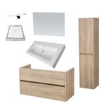 Badkamermeubelset NEXXT Small 100cm Legno Calore, Ophalen of Verzenden, Nieuw, Bad