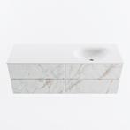 MONDIAZ VICA 140cm badmeubel onderkast Carrara 4 lades., Ophalen of Verzenden, Nieuw, Bad