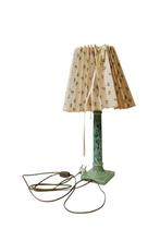 Klassieke keramieken tafellamp met marmerlook en geplooide k, Ophalen of Verzenden, Nieuw