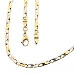 Bicolor gouden infinity schakel ketting | 44,5 cm, Sieraden, Tassen en Uiterlijk, Kettingen, Ophalen of Verzenden, Gebruikt, Overige kleuren