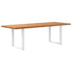 vidaXL Eettafel rechthoekig 240x90x74 cm massief eikenhout, Verzenden, Nieuw