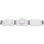 Opvouwbare draadloze oplader | Goobay | 3-in-1 (Qi,15W, Wit), Verzenden, Nieuw