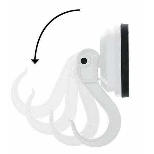 Benson Ophanghaak met zuignap - wit - Ø 35 mm - set van 2.., Caravans en Kamperen, Kampeeraccessoires, Nieuw, Ophalen of Verzenden