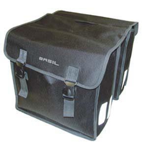 Basil dubbele fietstas Mara XL zw, Fietsen en Brommers, Fietsaccessoires | Fietstassen, Nieuw, Verzenden