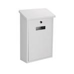 Brievenbus | Perel (Gegalvaniseerd staal, Wit), Verzenden, Nieuw