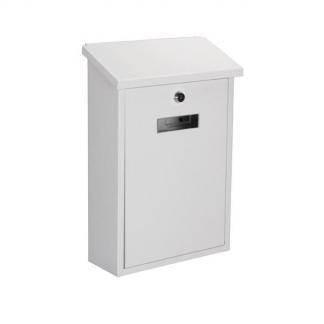 Brievenbus | Perel (Gegalvaniseerd staal, Wit), Tuin en Terras, Brievenbussen, Nieuw, Verzenden