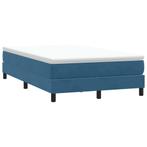 vidaXL Boxspring zonder matras fluweel donkerblauw 120x210, Verzenden, Nieuw, Blauw, Stof