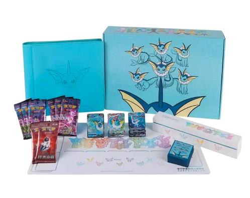 Pokemon Vaporeon Eevee GX Gift Box - Chinese (Nieuw), Hobby en Vrije tijd, Verzamelkaartspellen | Pokémon, Nieuw, Verzenden