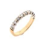 Gouden rijring met diamant | 0,54 ct. (Alle Gouden sieraden), Sieraden, Tassen en Uiterlijk, Ringen, Gebruikt, Overige kleuren