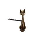 Kurkentrekker - Messing - Art Deco Kat Oostenrijks, Antiek en Kunst