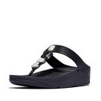 -5% FitFlop  FitFlop Fino multi-stone leather toe-post sanda, Kleding | Dames, Schoenen, Verzenden, Nieuw, Blauw