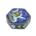 Zilverkleurig Enamel Doosje met Oiifant, Ophalen, Nieuw