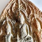 Oud-Indochinees (Laos of Siam) Terracotta Boeddhas Triade