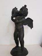 Fonderia Sommer Napoli - Beeld, Putto with a dolphin - 42 cm