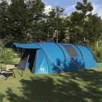 vidaXL Tunneltent met dak met opslag Blauw en Grijs 740 x, Caravans en Kamperen, Verzenden, Nieuw