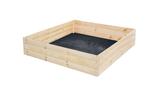 Kleine en duurzame moestuinbak - 80x80x30 cm - hout - inc..., Tuin en Terras, Bloembakken en Plantenbakken, Minder dan 30 cm, Vierkant