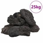 vidaXL Lavastenen Zwart 25kg - Tweedekansje - Tuin & Vijv..., Ophalen of Verzenden, Nieuw