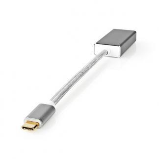 USB C naar DisplayPort adapter | Nedis | 0.2 meter (4K@60Hz), Computers en Software, Pc- en Netwerkkabels, Nieuw, Verzenden
