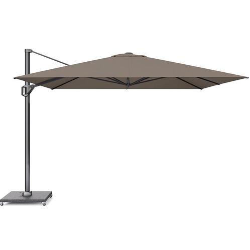 Challenger T1 premium zweefparasol 350x350 cm havanna, Tuin en Terras, Parasols, Nieuw, Ophalen of Verzenden