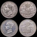 Spanje. Alfonso XII- Alfonso XIII. 2 Pesetas 1881 /1905 -