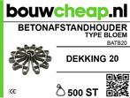 Betonafstandhouder type bloem dekking 20 (500 st.), Doe-het-zelf en Verbouw, Verzenden, Nieuw
