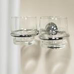 Tiger - Bekerhouder met glas dubbel Torino (wit kapje), Huis en Inrichting, Ophalen of Verzenden, Nieuw, Wit