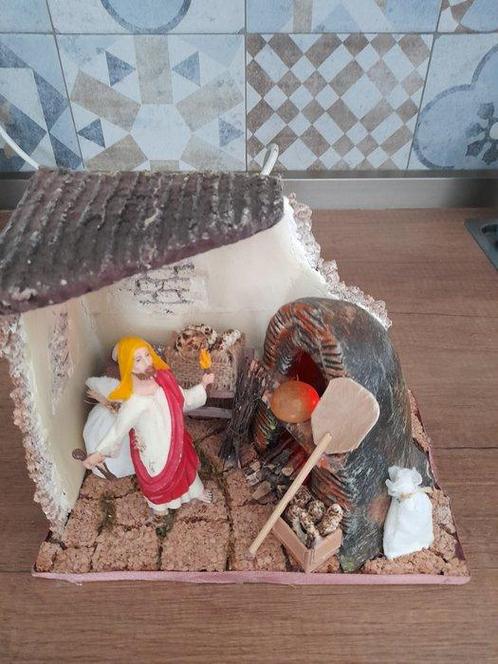Kerststal - Hout, Keramiek, Papier, Antiek en Kunst, Antiek | Boeken en Bijbels