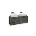 Badmeubel Ink Topdeck 120x45x52 cm Relief Grijs (inclusief, Ophalen of Verzenden, Nieuw, Bad