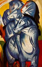 Franz Marc – “Der Turn der blauen Pferde” | Handgeschilderd, Ophalen of Verzenden, Nieuw