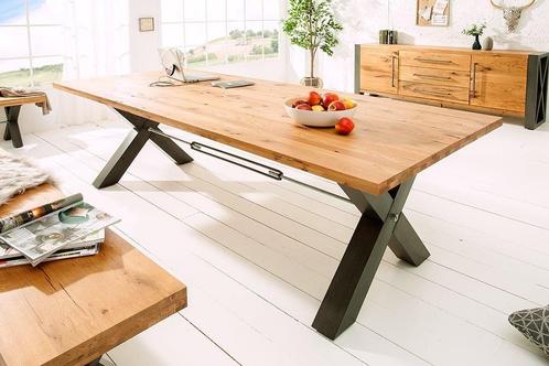 Eettafel Thor 200cm Wildeiken 55mm/ 38460, Huis en Inrichting, Tafels | Eettafels, Ophalen of Verzenden