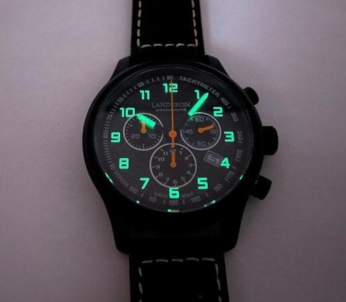 Landeron Carbone Swiss Mouvement - Heren - 2020+, Sieraden, Tassen en Uiterlijk, Horloges | Heren