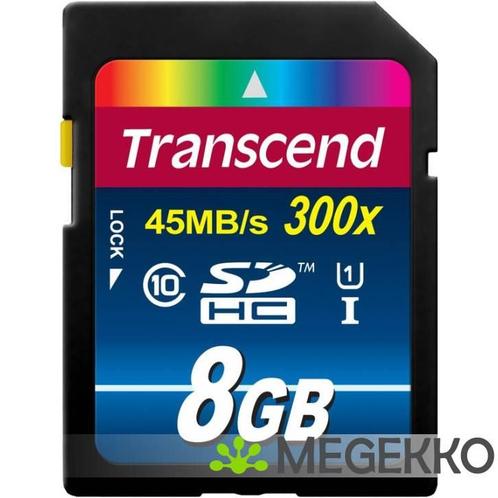 Transcend SDHC 8GB Class10 UHS-I 300x Premium, Computers en Software, RAM geheugen, Nieuw, Verzenden
