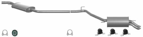 Complete uitlaat Einddemper + Middendemper Volkswagen Transp, Auto-onderdelen, Uitlaatsystemen, Nieuw, Verzenden